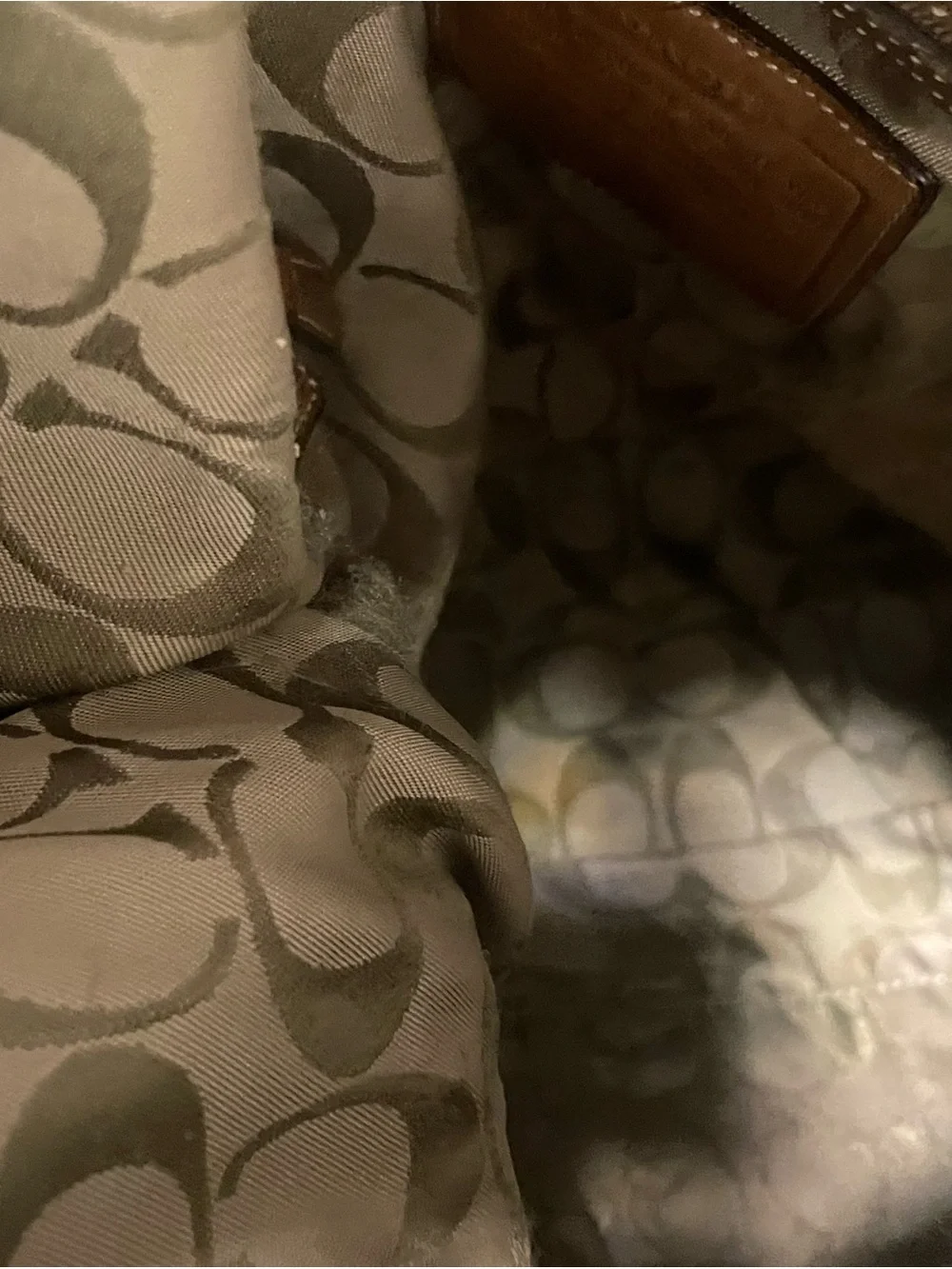Coach Legacy Slim Duffle Brown Leather Bag